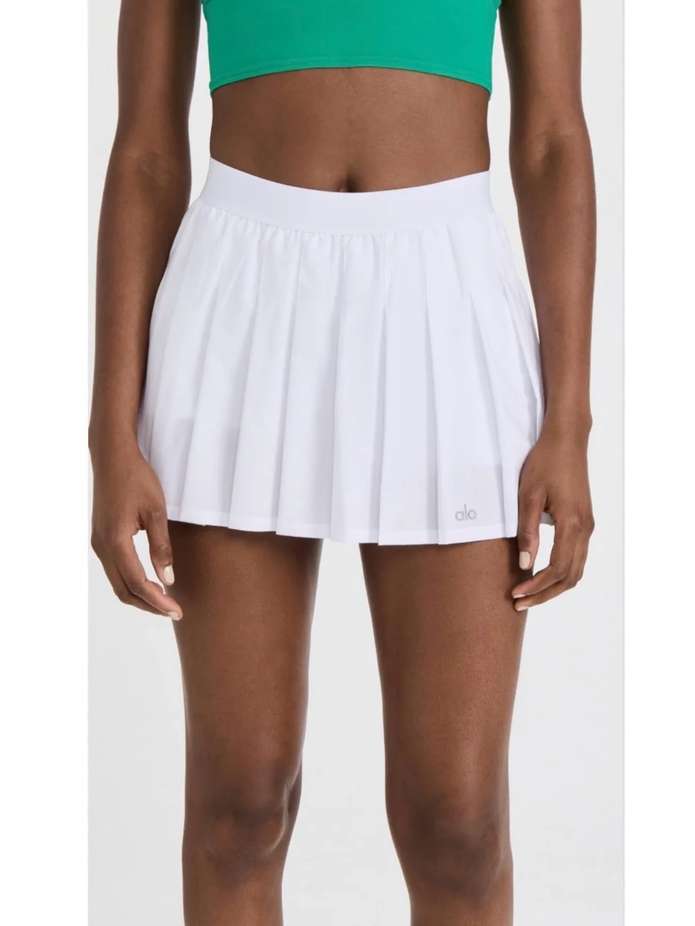 ALO YOGA Varsity Pleated Tennis Skirt
